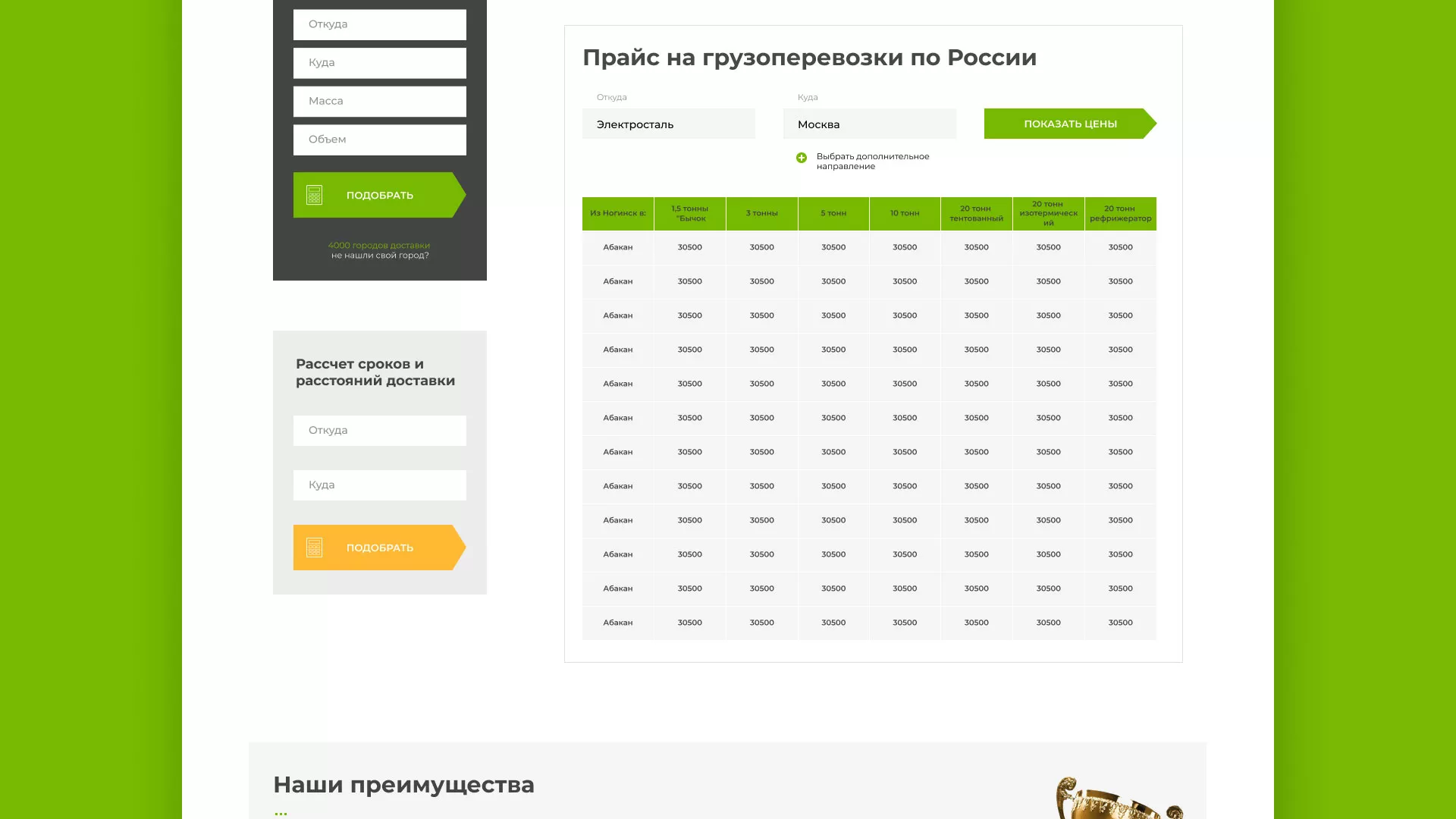 Разработка логотипа и сайта компании «Инком-Логистика» в Владикавказе